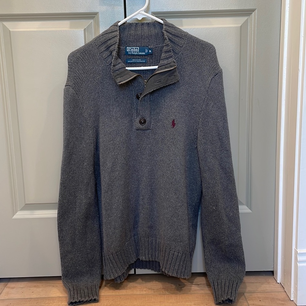 Men’s Polo Sweater Half Zip